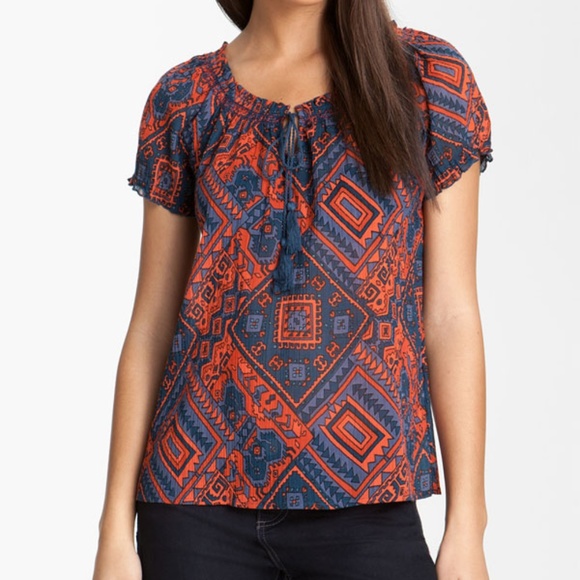 Lucky Brand Tops - NWT Lucky Brand Short Sleeve Blouse Top